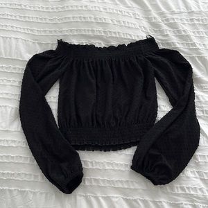 Cropped off the shoulder top | Size S